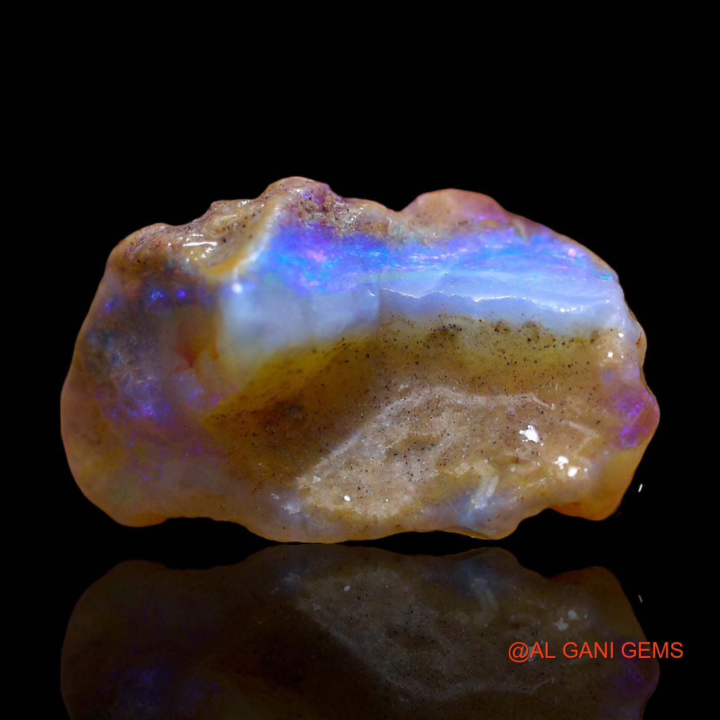 9.00 Cts Natural Australian Fire Opal Loose Gemstone Fancy Rough 20x11x11 mm RC-435