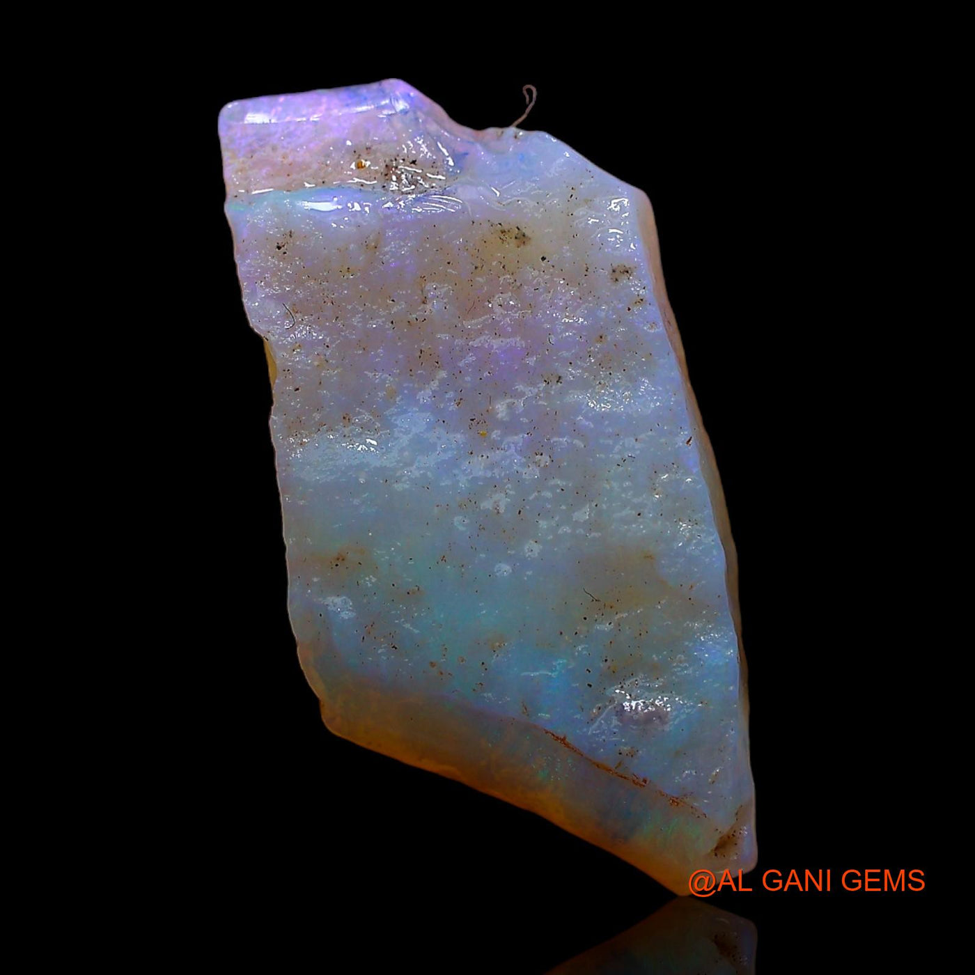 Natural Untreated Fire Opal Loose Gemstone Fancy Rough From Australia 5.00 Cts 21x11x3 mm RC-438