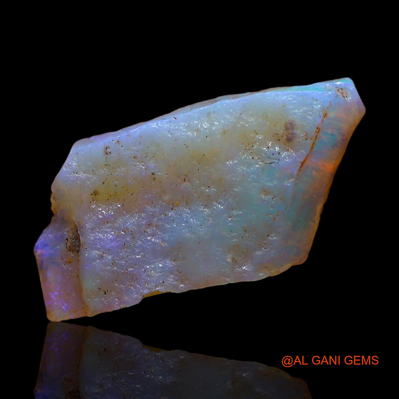 Natural Untreated Fire Opal Loose Gemstone Fancy Rough From Australia 5.00 Cts 21x11x3 mm RC-438