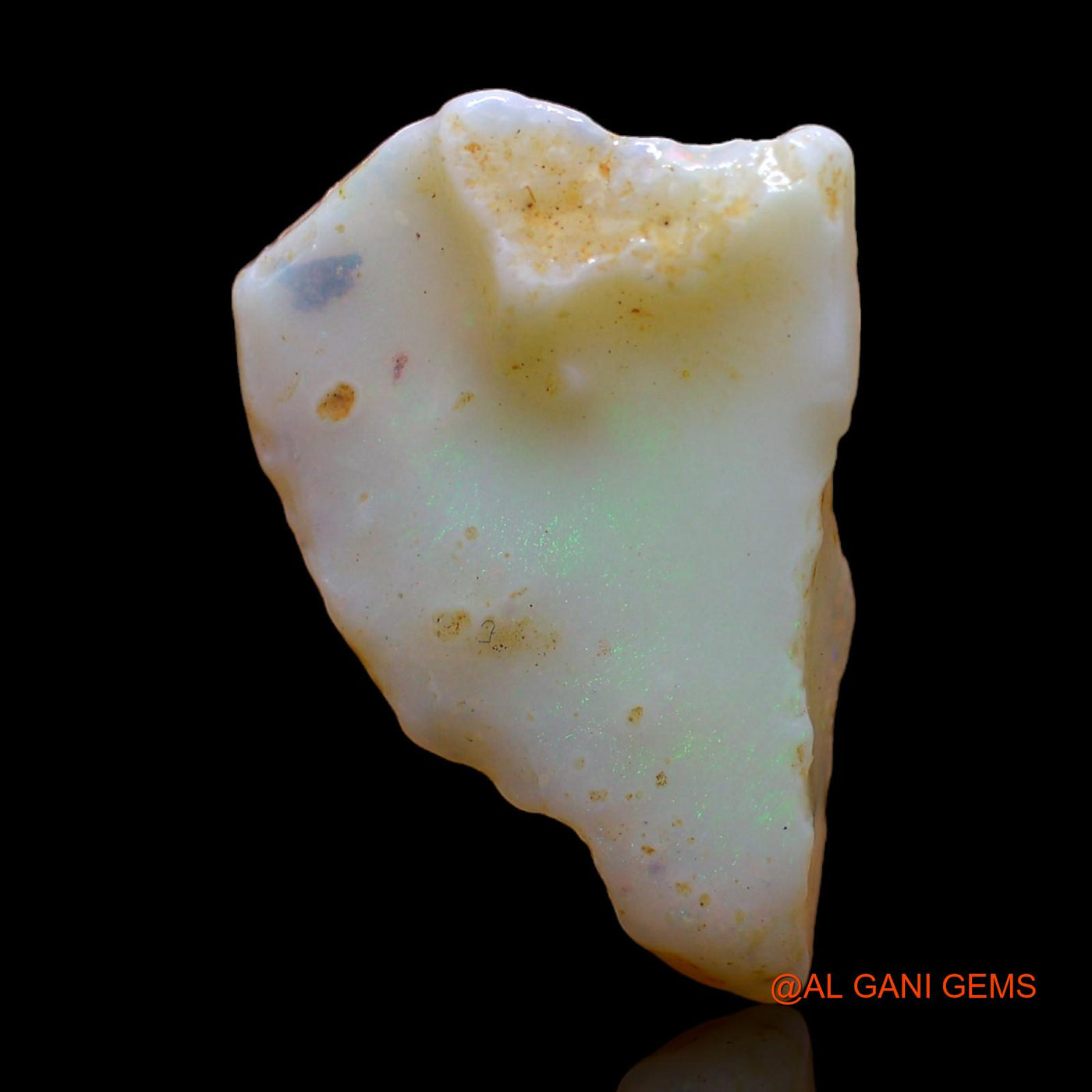 Natural Untreated Fire Opal Loose Gemstone Fancy Rough From Australia 8.00 Cts 24x16x5 mm RC-43