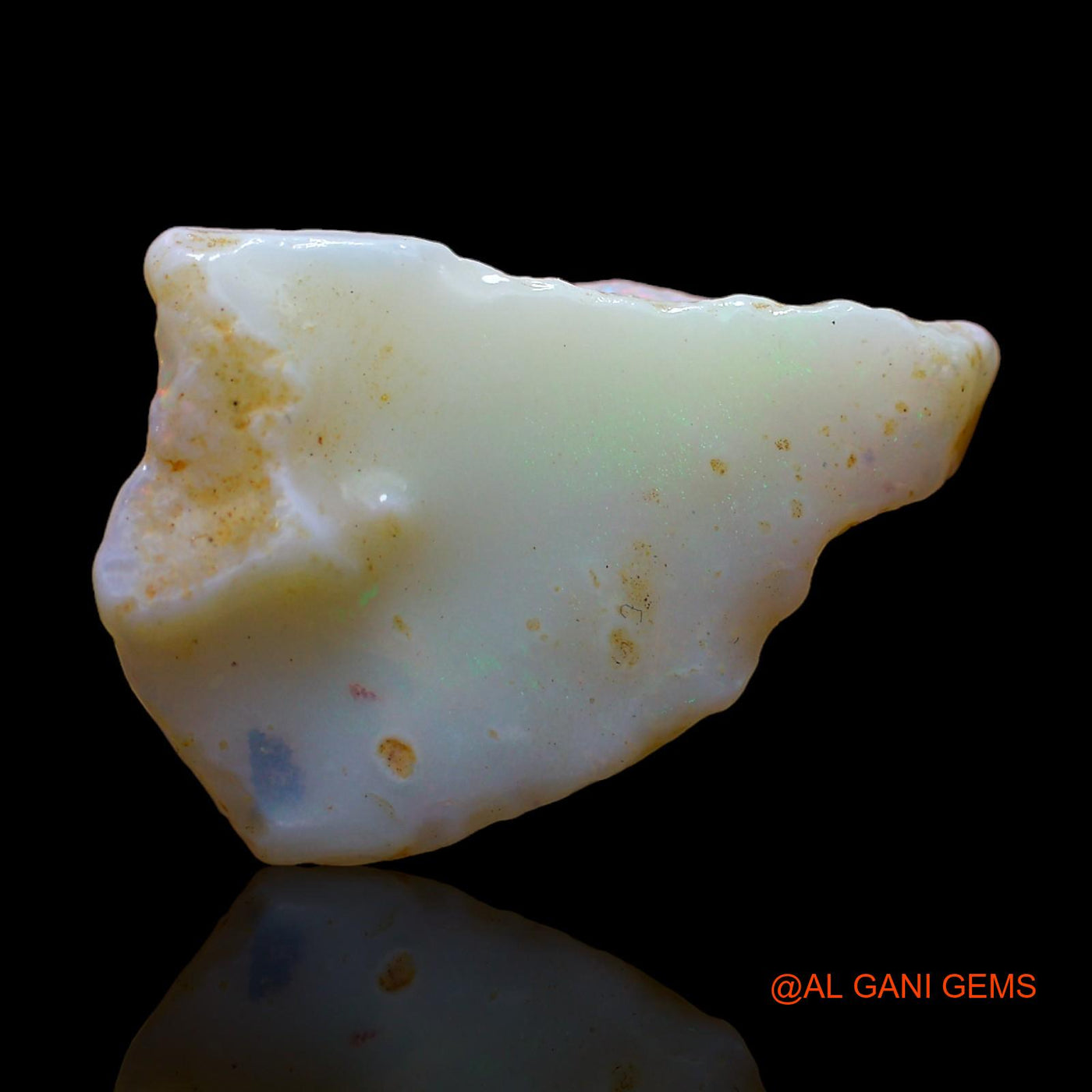 Natural Untreated Fire Opal Loose Gemstone Fancy Rough From Australia 8.00 Cts 24x16x5 mm RC-43