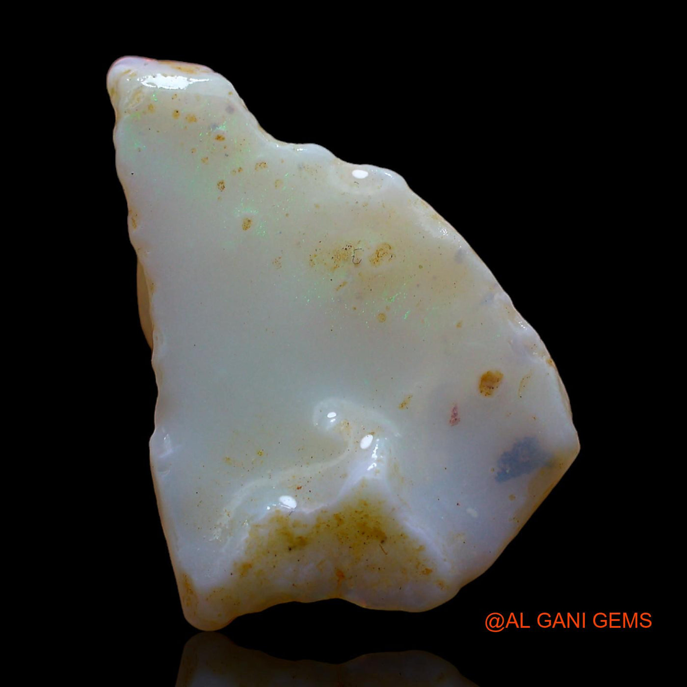 Natural Untreated Fire Opal Loose Gemstone Fancy Rough From Australia 8.00 Cts 24x16x5 mm RC-43
