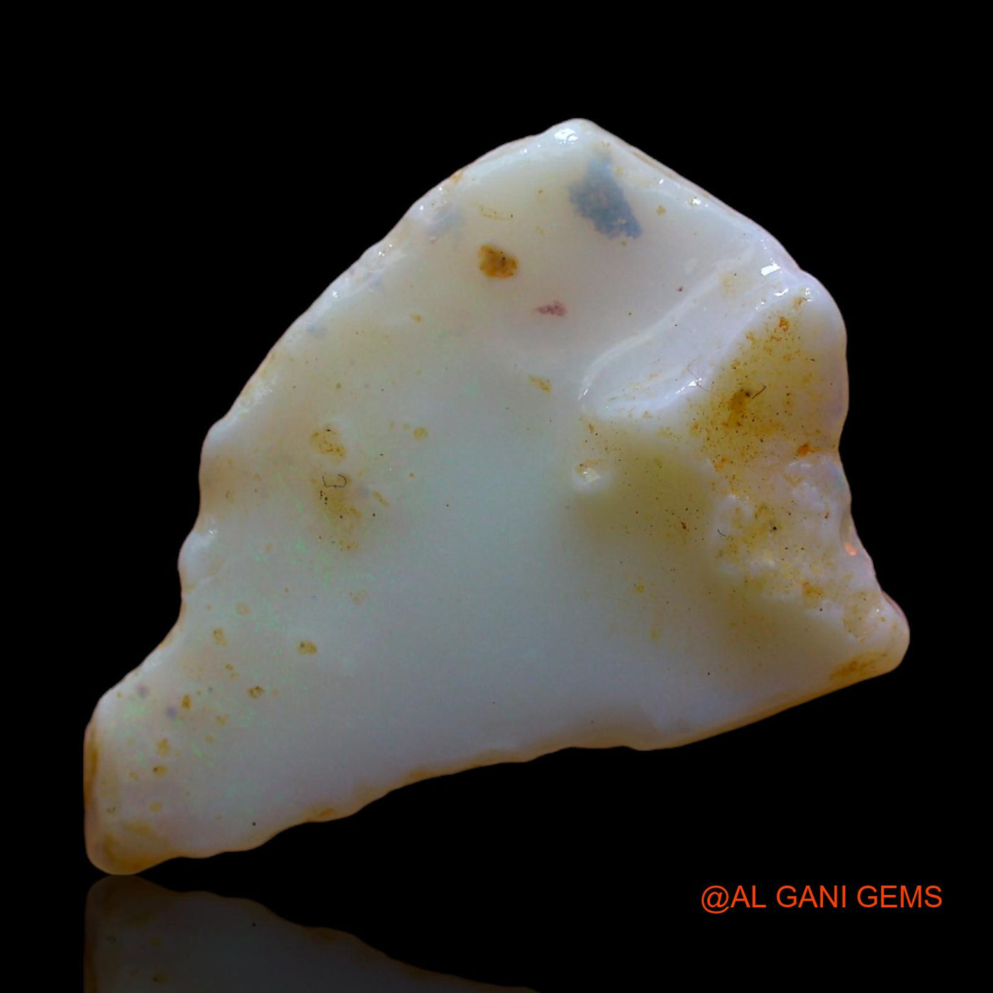 Natural Untreated Fire Opal Loose Gemstone Fancy Rough From Australia 8.00 Cts 24x16x5 mm RC-43