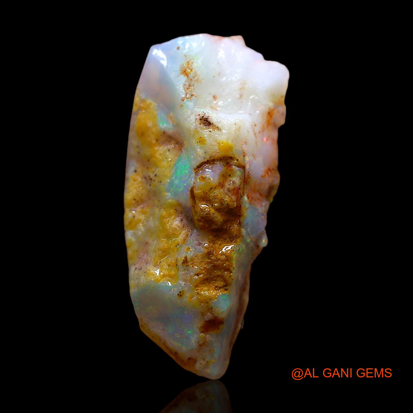 5.00 Cts Unheated Australian Fire Opal Loose Gemstone Fancy Rough Natural 21x9x5 mm RC-445