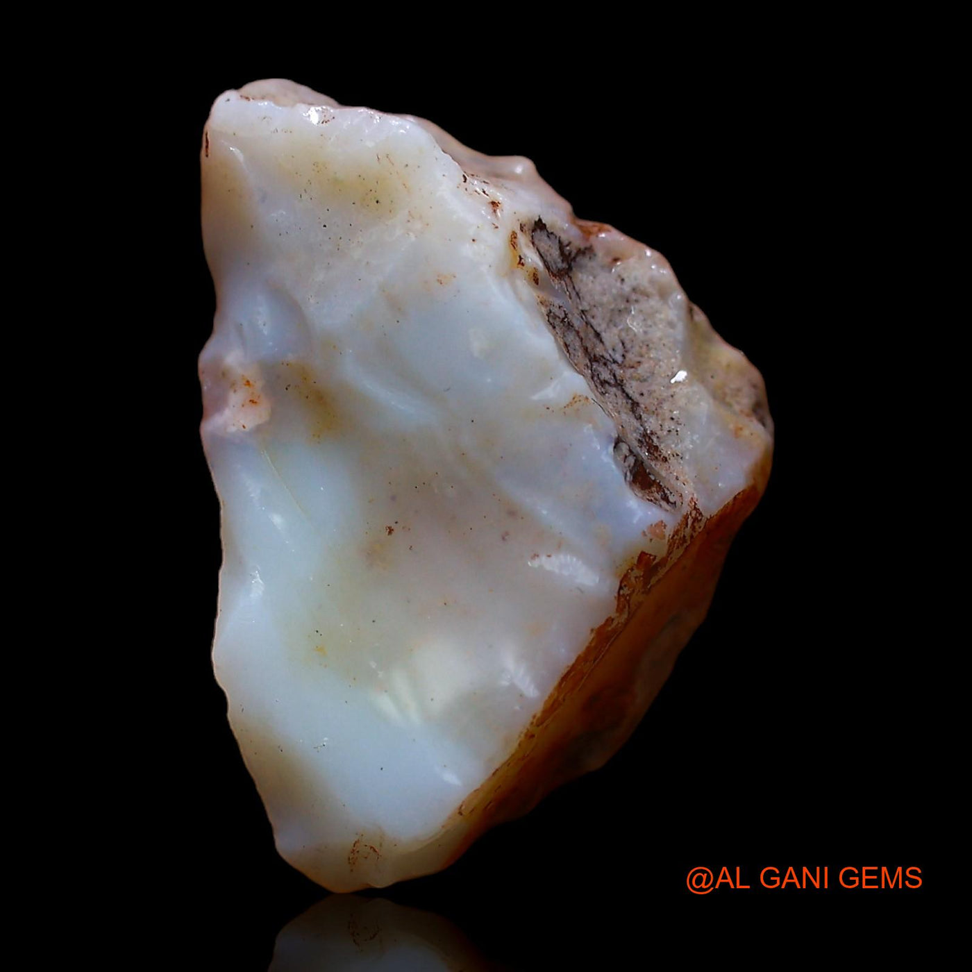 Natural Fire Opal Gemstone 8.00 Cts Loose Fancy Rough From Australia 19x13x8 mm RC-446