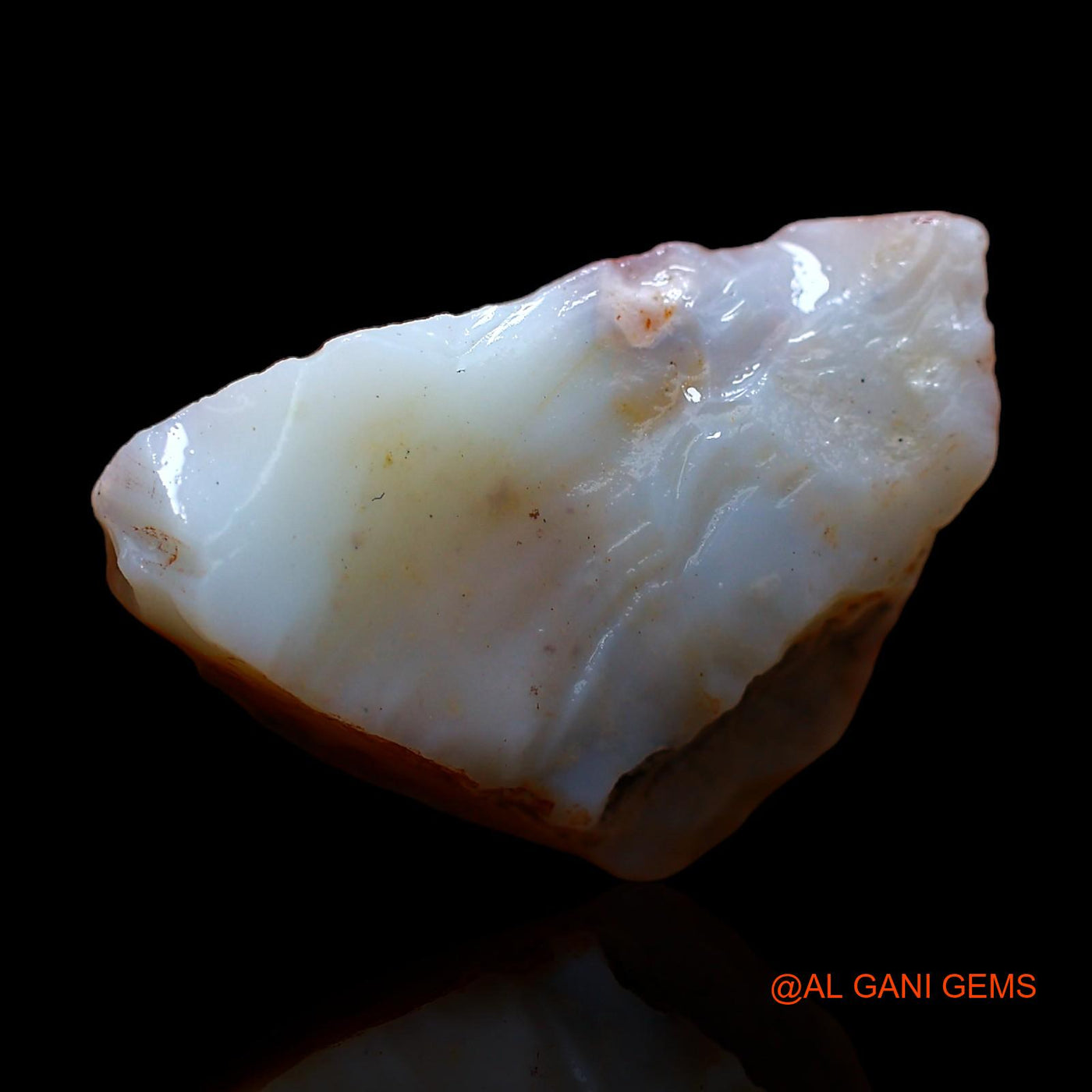 Natural Fire Opal Gemstone 8.00 Cts Loose Fancy Rough From Australia 19x13x8 mm RC-446