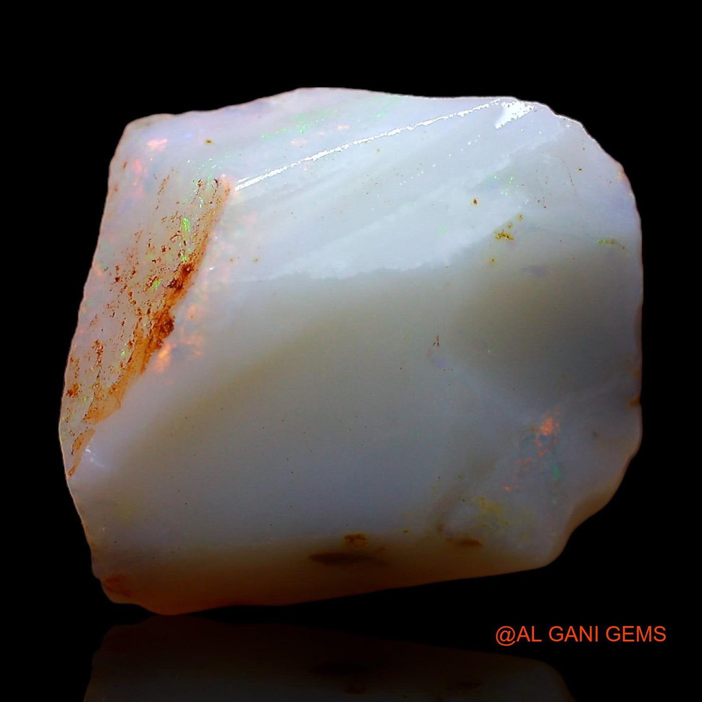Natural Untreated Fire Opal Loose Gemstone Fancy Rough From Australia 10.00 Cts 17x14x7 mm RC-448