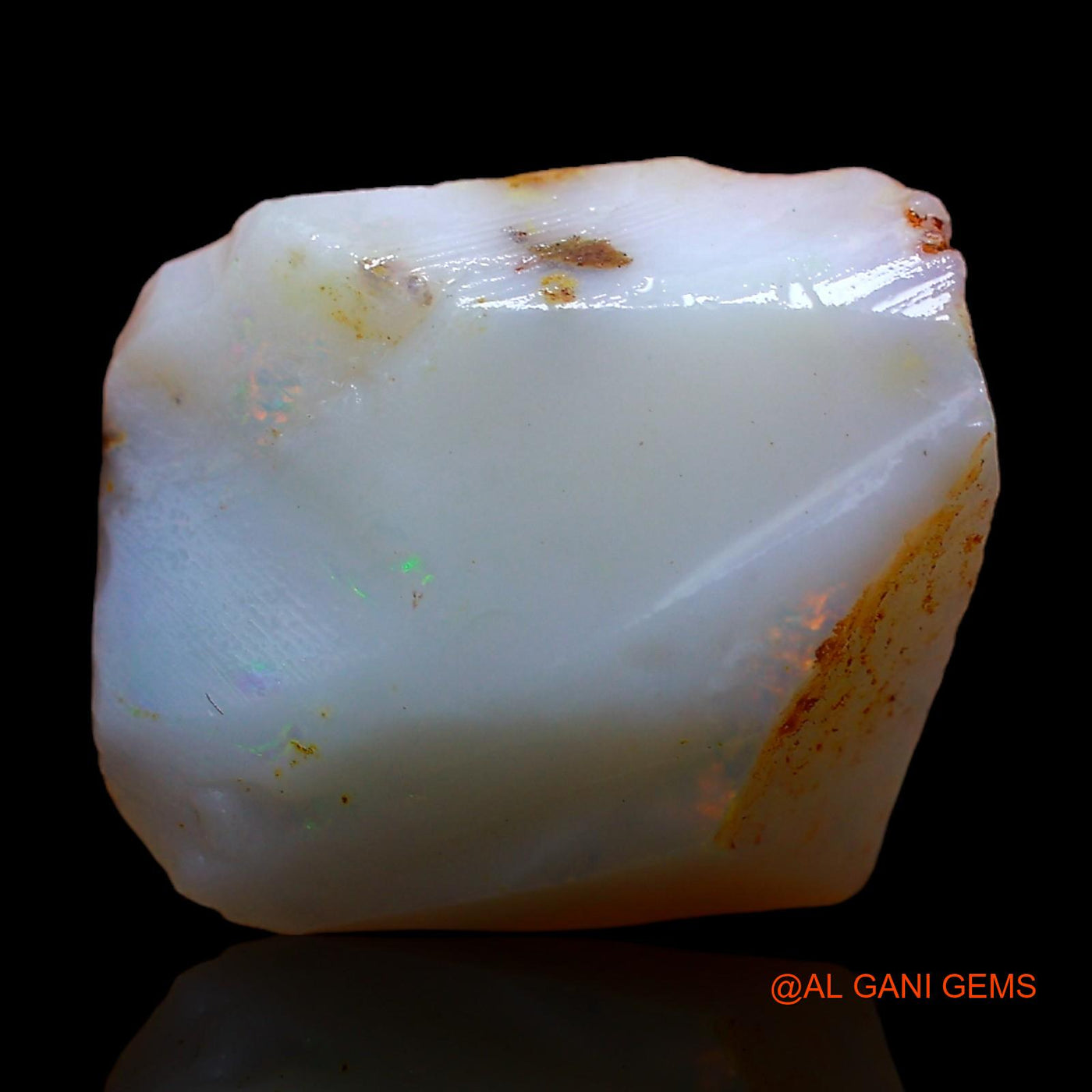 Natural Untreated Fire Opal Loose Gemstone Fancy Rough From Australia 10.00 Cts 17x14x7 mm RC-448