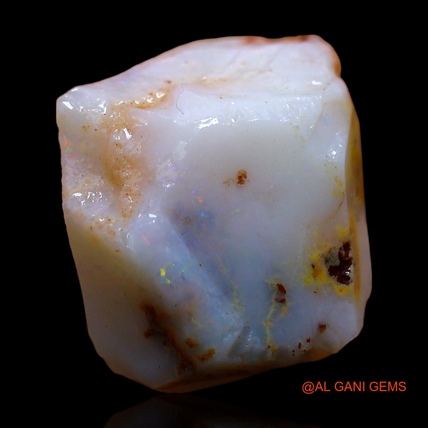 Natural Untreated Fire Opal Loose Gemstone Fancy Rough From Australia 10.00 Cts 17x14x7 mm RC-448