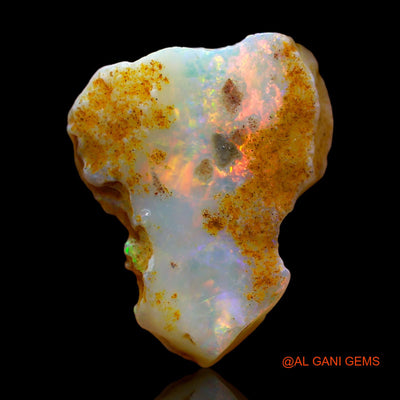 Natural Fire Opal Gemstone 8.00 Cts Loose Fancy Rough From Australia 20x17x5 mm RC-44