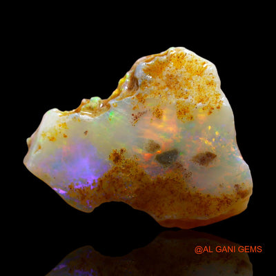 Natural Fire Opal Gemstone 8.00 Cts Loose Fancy Rough From Australia 20x17x5 mm RC-44