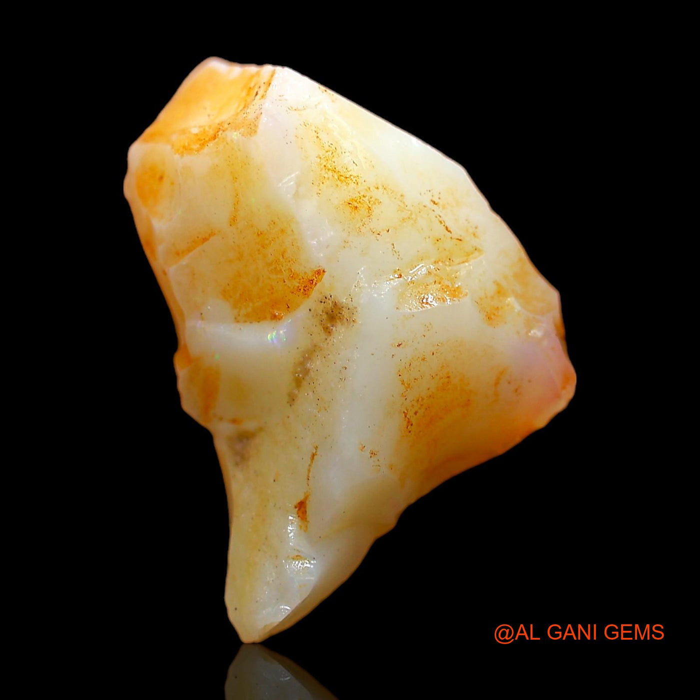 8.00 Cts Unheated Australian Fire Opal Loose Gemstone Fancy Rough Natural 14x13x8 mm RC-450