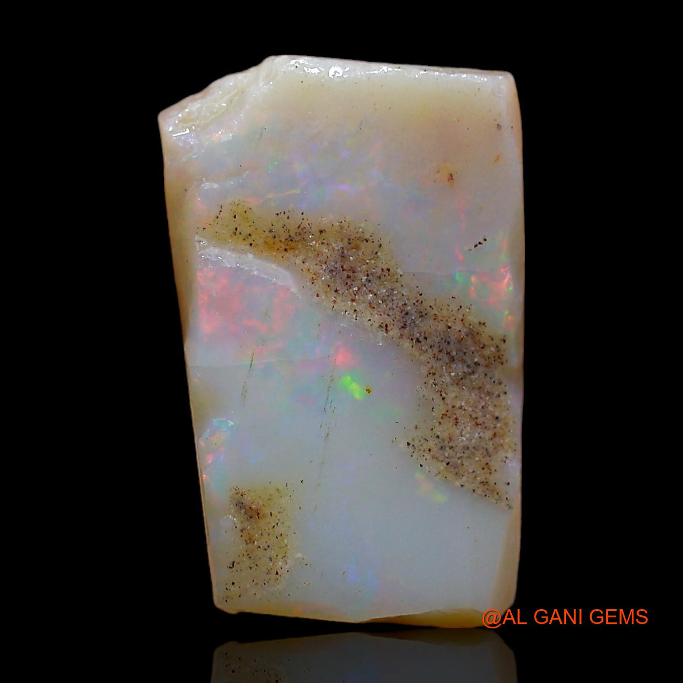 7.00 Cts Natural Australian Fire Opal Loose Gemstone Fancy Rough 17x10x5 mm RC-458