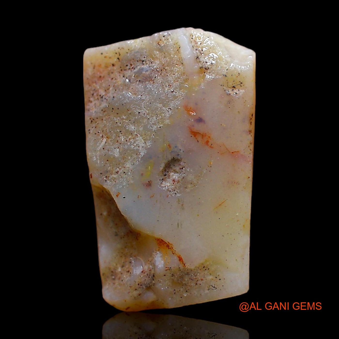 7.00 Cts Natural Australian Fire Opal Loose Gemstone Fancy Rough 17x10x5 mm RC-458