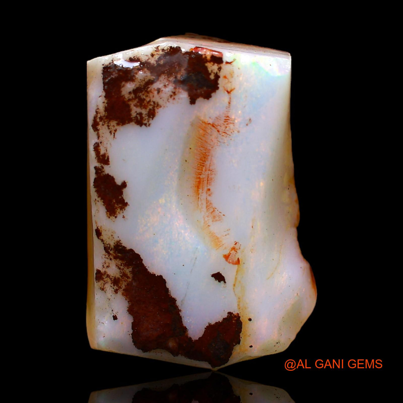 11.00 Cts Natural Australian Fire Opal Loose Gemstone Fancy Rough 20x14x6 mm RC-45