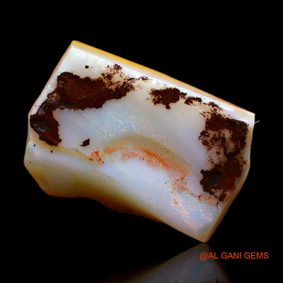 11.00 Cts Natural Australian Fire Opal Loose Gemstone Fancy Rough 20x14x6 mm RC-45