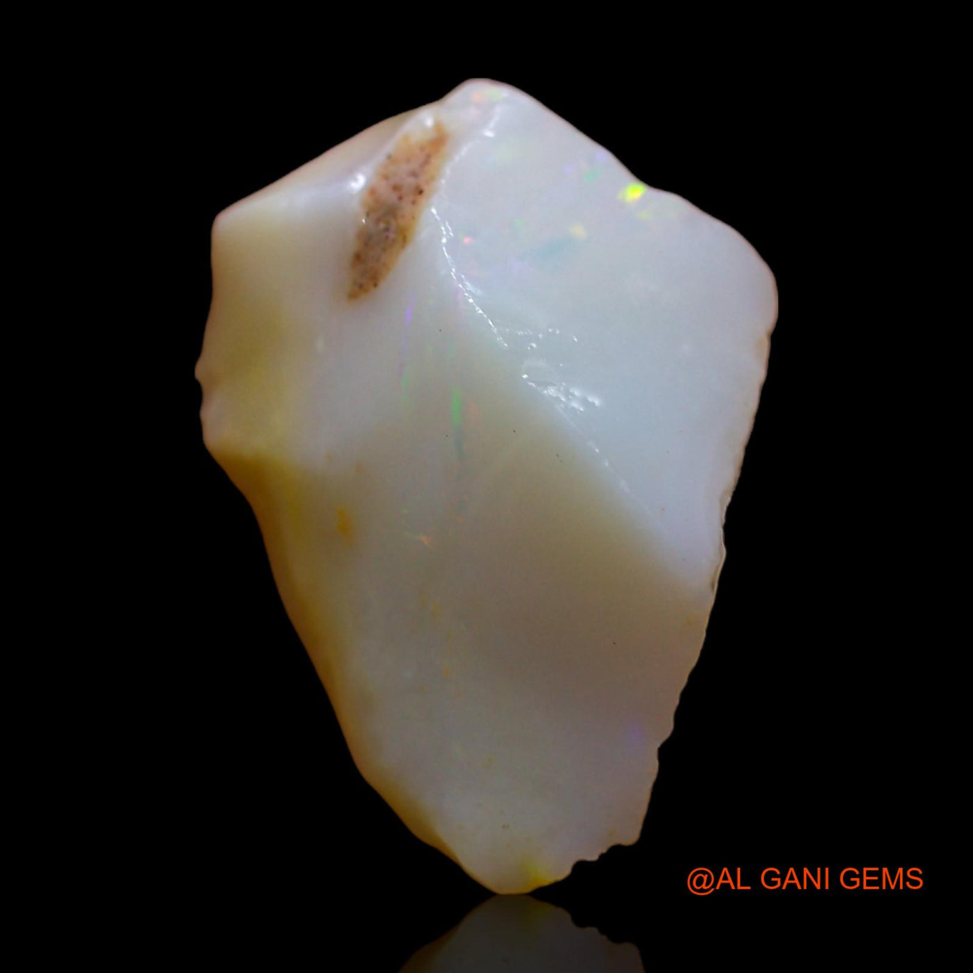 Natural Fire Opal Gemstone 8.00 Cts Loose Fancy Rough From Australia 16x13x8 mm RC-466