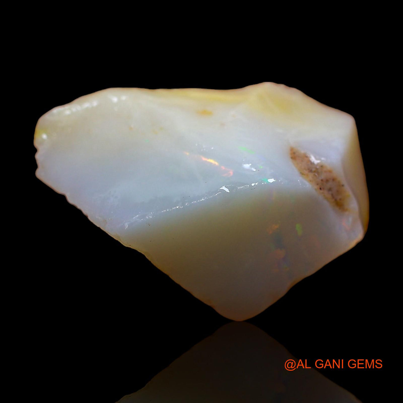 Natural Fire Opal Gemstone 8.00 Cts Loose Fancy Rough From Australia 16x13x8 mm RC-466