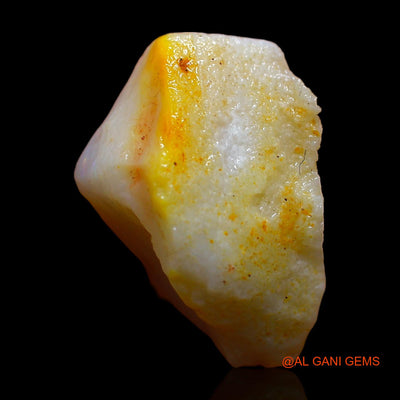 Natural Fire Opal Gemstone 8.00 Cts Loose Fancy Rough From Australia 16x13x8 mm RC-466