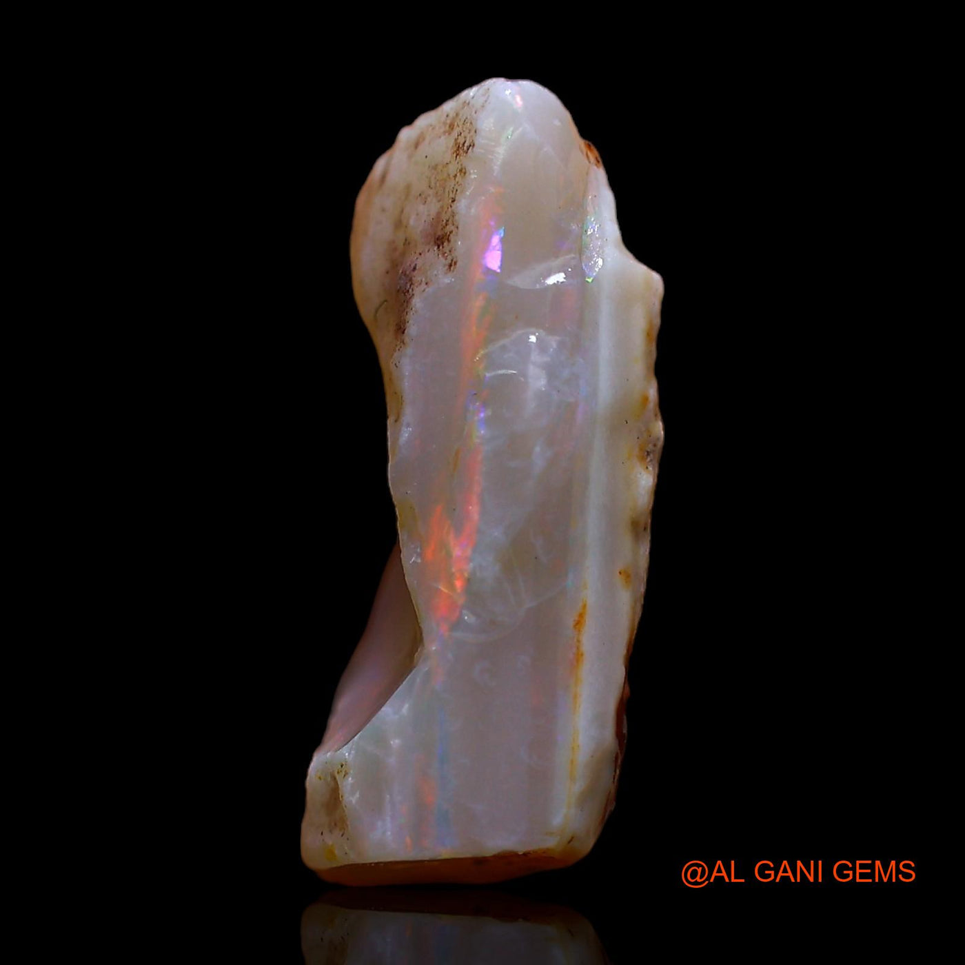 Natural Untreated Fire Opal Loose Gemstone Fancy Rough From Australia 6.00 Cts 16x13x6 mm RC-472