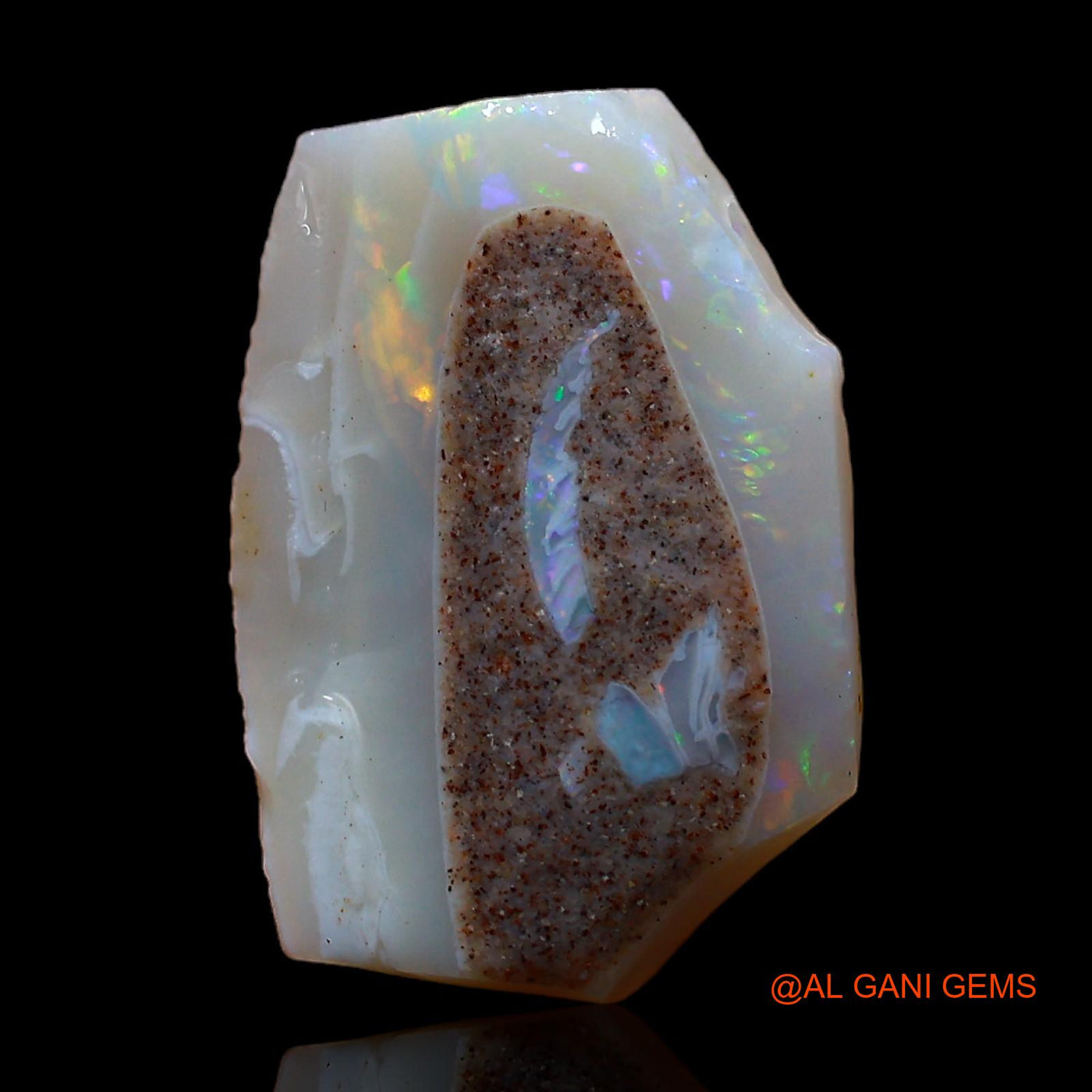 Natural Untreated Fire Opal Loose Gemstone Fancy Rough From Australia 5.00 Cts 17x12x5 mm RC-476