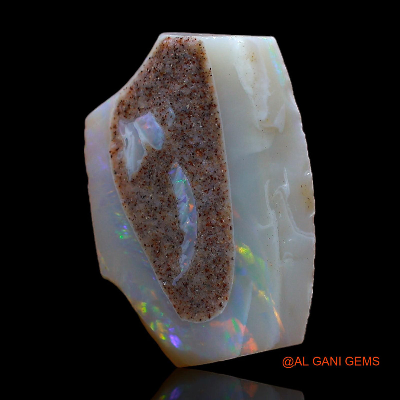 Natural Untreated Fire Opal Loose Gemstone Fancy Rough From Australia 5.00 Cts 17x12x5 mm RC-476