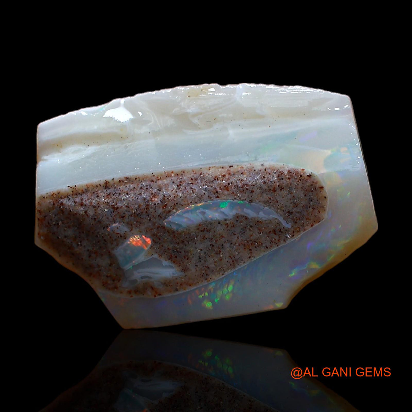 Natural Untreated Fire Opal Loose Gemstone Fancy Rough From Australia 5.00 Cts 17x12x5 mm RC-476