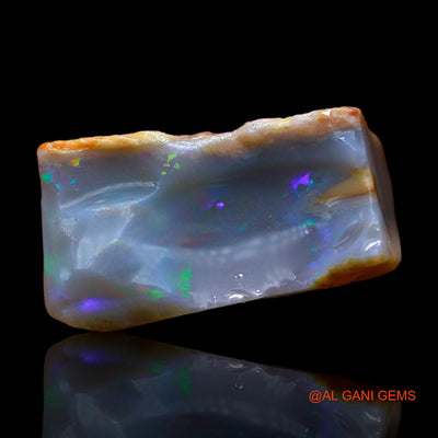 Natural Untreated Fire Opal Loose Gemstone Fancy Rough From Australia 8.00 Cts 15x8x7 mm RC-479