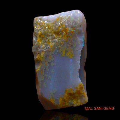 Natural Untreated Fire Opal Loose Gemstone Fancy Rough From Australia 8.00 Cts 15x8x7 mm RC-479