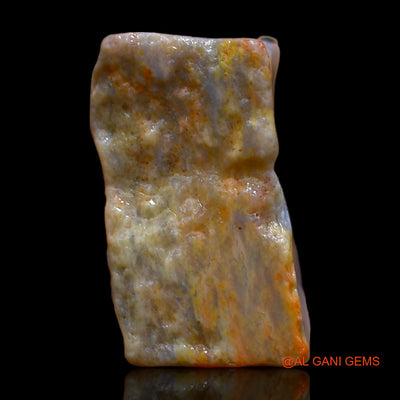 Natural Untreated Fire Opal Loose Gemstone Fancy Rough From Australia 8.00 Cts 15x8x7 mm RC-479