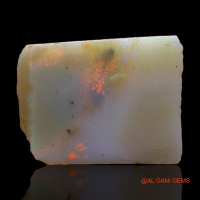 Natural Untreated Fire Opal Loose Gemstone Fancy Rough From Australia 11.00 Cts 18x14x7 mm RC-48