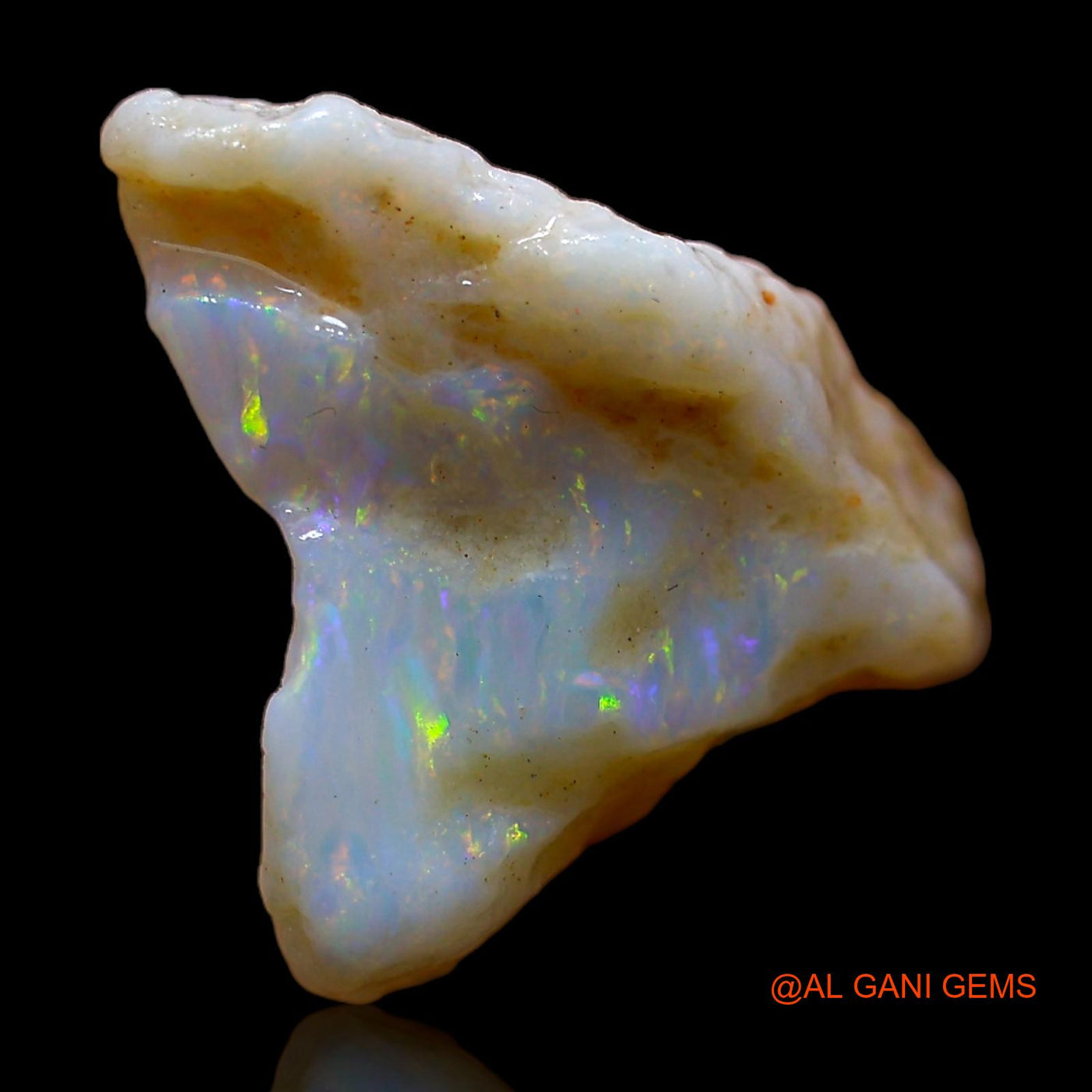 7.00 Cts Natural Australian Fire Opal Loose Gemstone Fancy Rough 19x11x9 mm RC-493