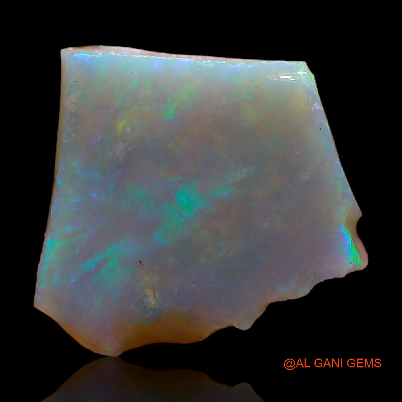 4.00 Cts Natural Australian Fire Opal Loose Gemstone Fancy Rough 15x14x2 mm RC-495
