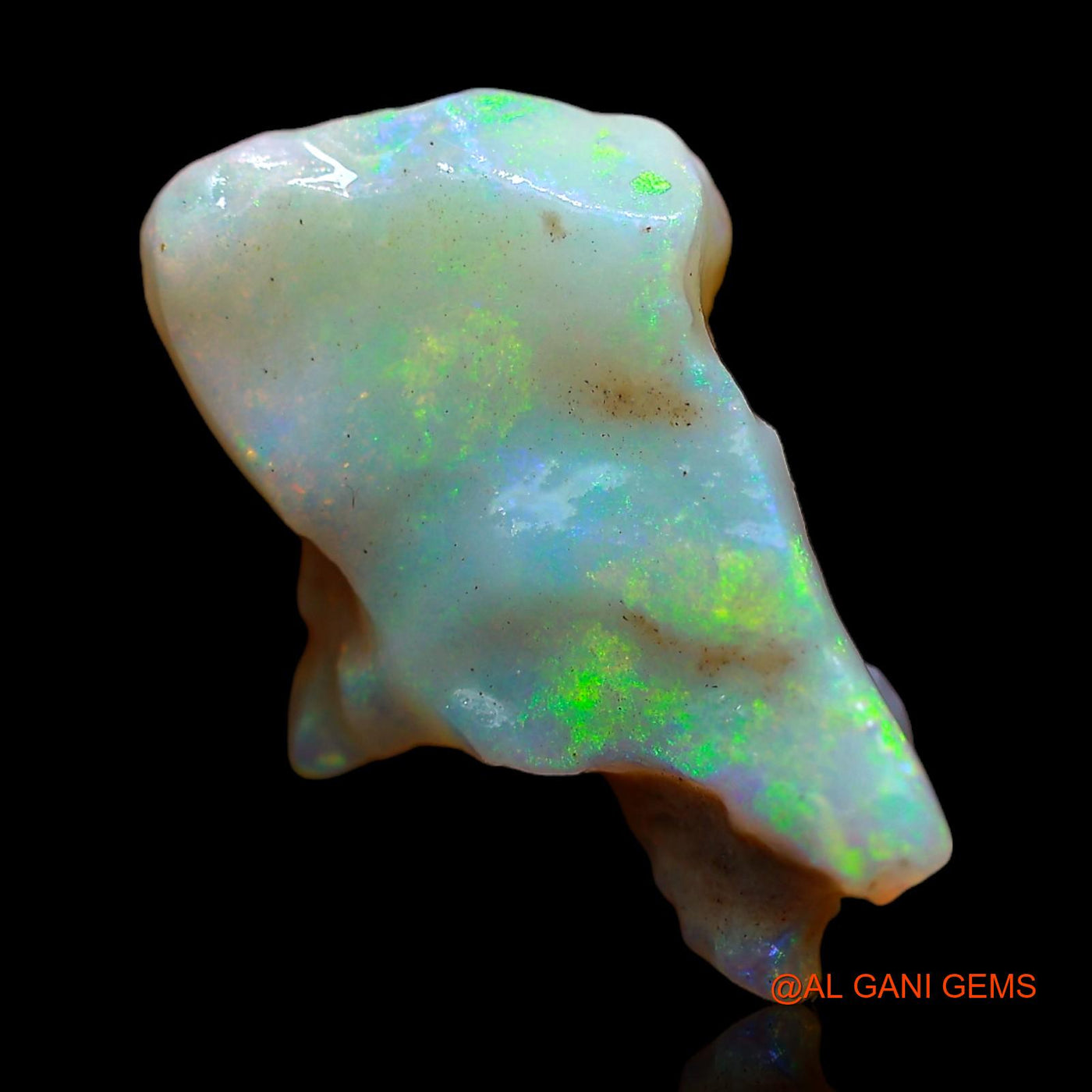 Natural Untreated Fire Opal Loose Gemstone Fancy Rough From Australia 4.00 Cts 18x11x5 mm RC-497