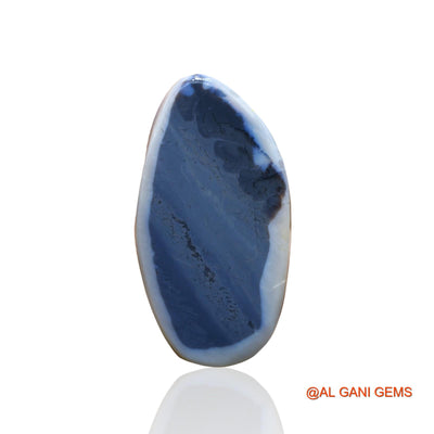 Natural Untreated Black Opal Loose Gemstone Fancy Cabochon From Australia 84.00 Cts 50x27x10 mm RC-4
