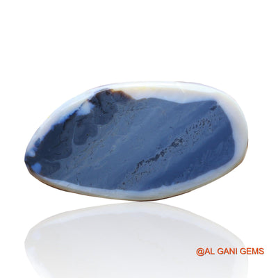 Natural Untreated Black Opal Loose Gemstone Fancy Cabochon From Australia 84.00 Cts 50x27x10 mm RC-4