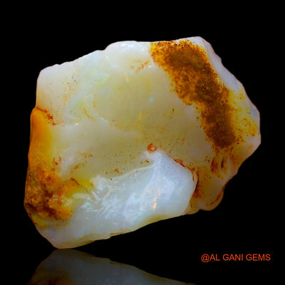 Natural Untreated Fire Opal Loose Gemstone Fancy Rough From Australia 6.00 Cts 16x11x5 mm RC-510