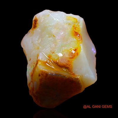 Natural Untreated Fire Opal Loose Gemstone Fancy Rough From Australia 6.00 Cts 16x11x5 mm RC-510