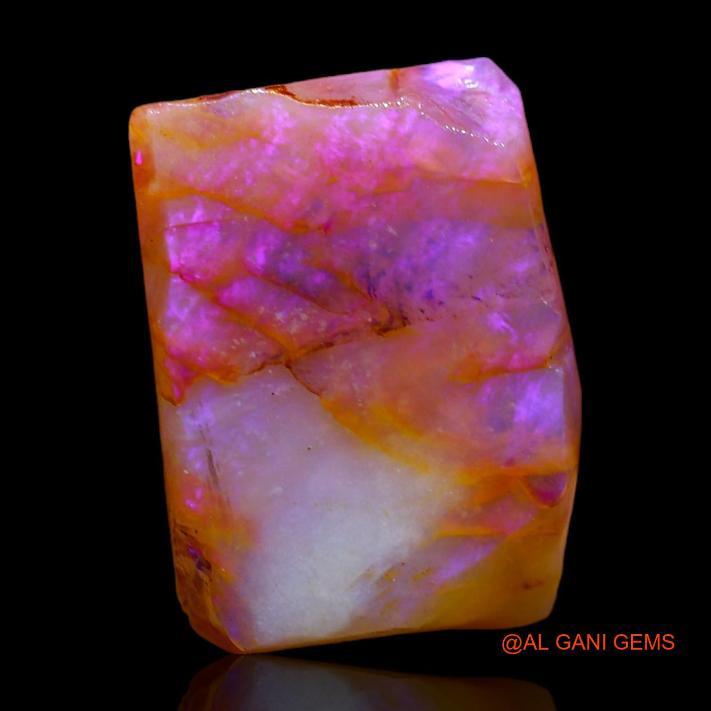 5.00 Cts Natural Australian Fire Opal Loose Gemstone Fancy Rough 13x10x5 mm RC-512