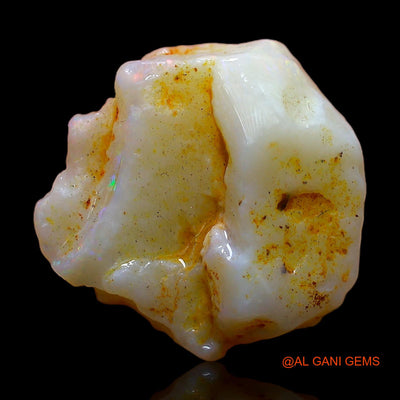 Natural Fire Opal Gemstone 6.00 Cts Loose Fancy Rough From Australia 16x15x5 mm RC-521