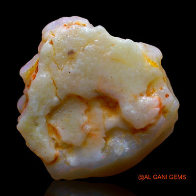 Natural Fire Opal Gemstone 6.00 Cts Loose Fancy Rough From Australia 16x15x5 mm RC-521