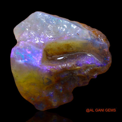 Natural Fire Opal Gemstone 6.00 Cts Loose Fancy Rough From Australia 14x14x8 mm RC-522