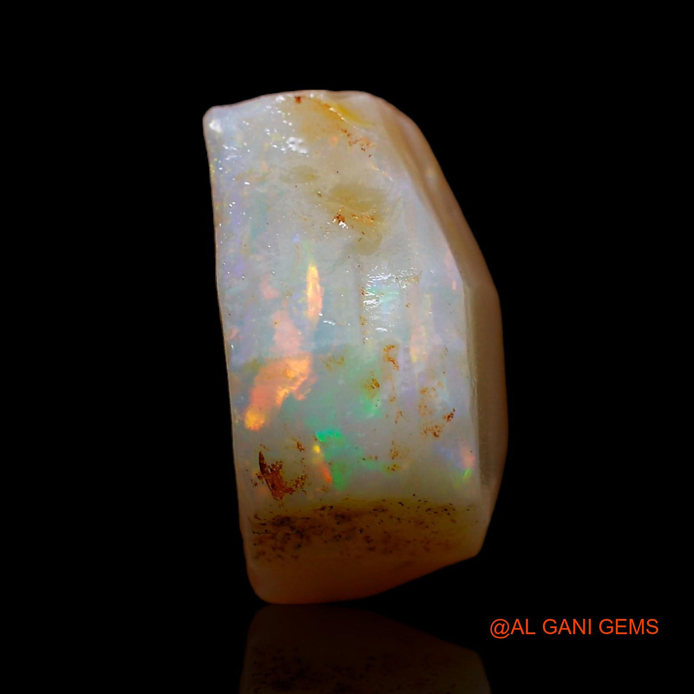 8.00 Cts Natural Australian Fire Opal Loose Gemstone Fancy Rough 12x12x7 mm RC-527