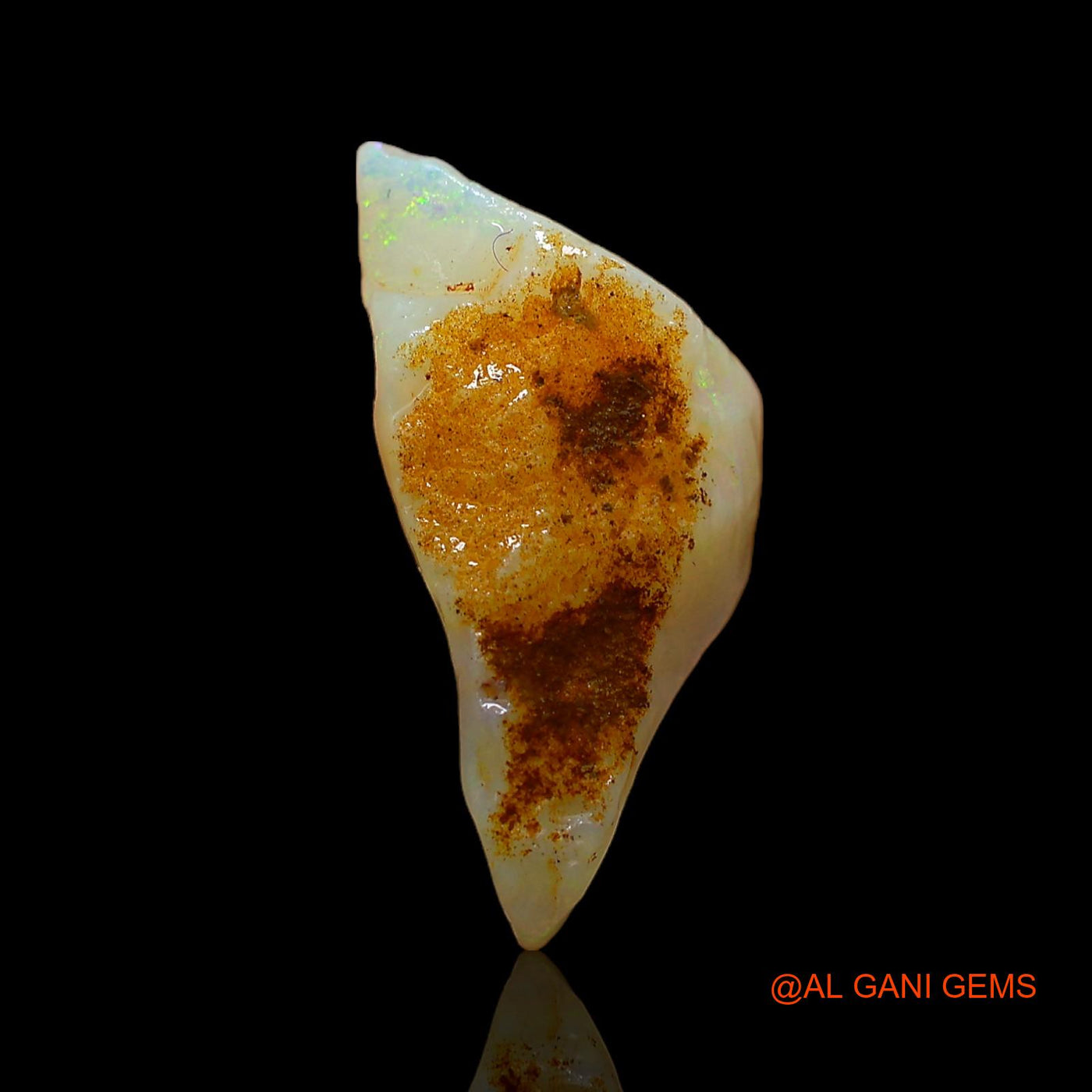 Natural Untreated Fire Opal Loose Gemstone Fancy Rough From Australia 5.00 Cts 19x8x8 mm RC-533