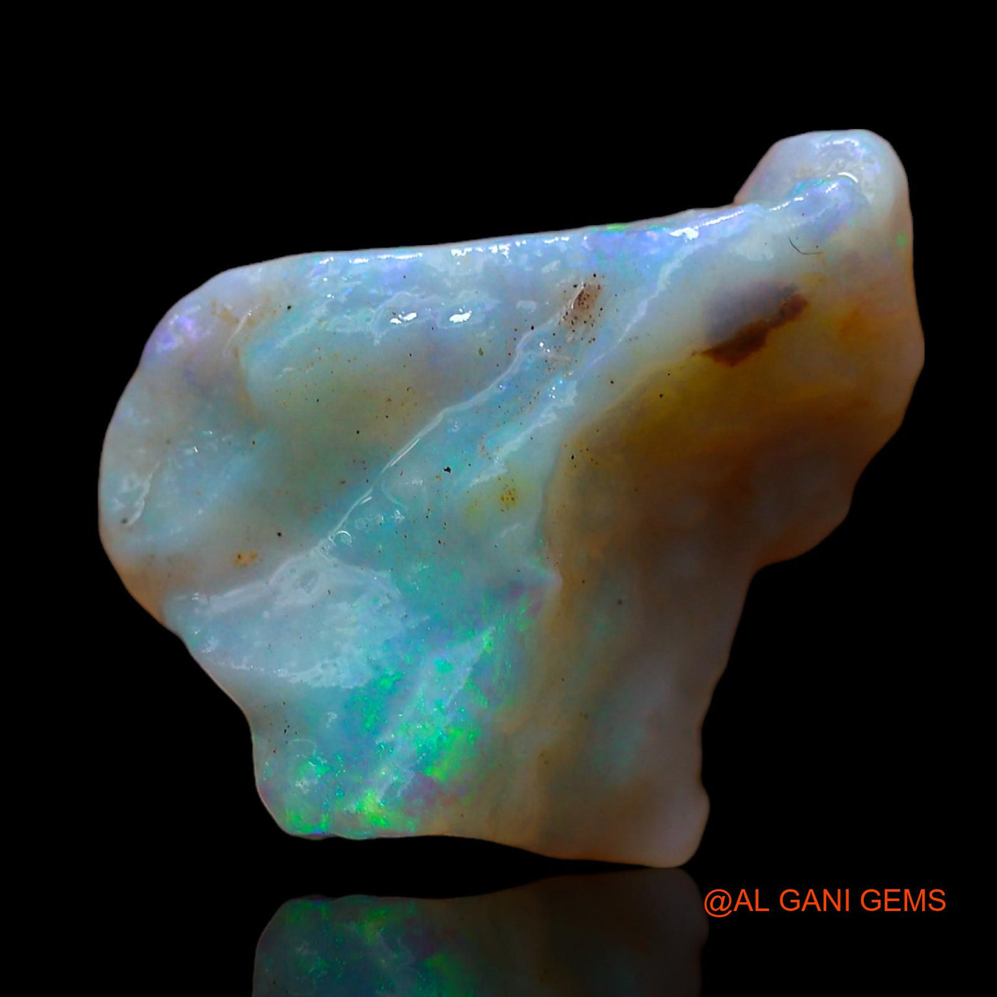 Natural Fire Opal Gemstone 3.00 Cts Loose Fancy Rough From Australia 16x13x4 mm RC-542