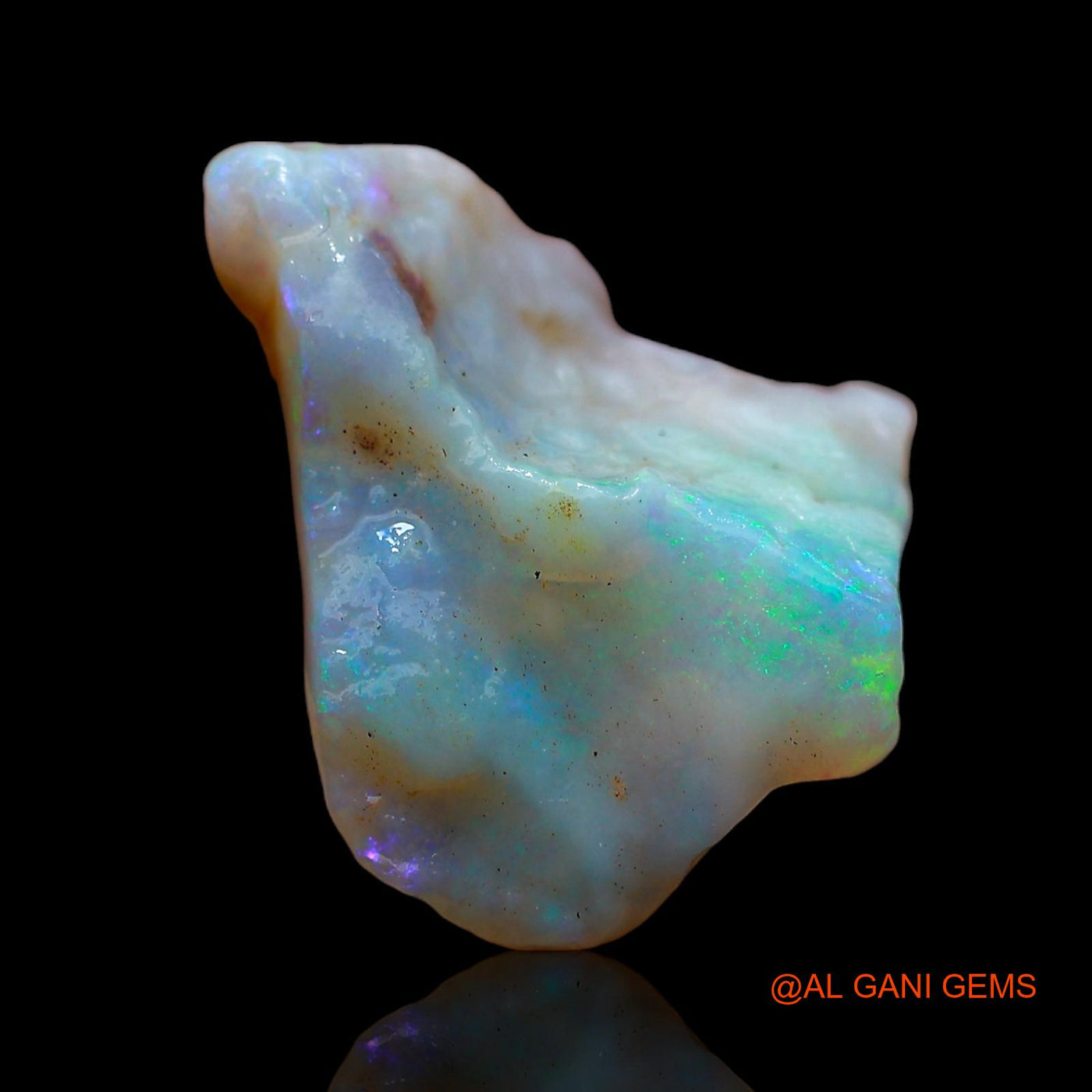 Natural Fire Opal Gemstone 3.00 Cts Loose Fancy Rough From Australia 16x13x4 mm RC-542