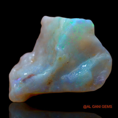 Natural Fire Opal Gemstone 3.00 Cts Loose Fancy Rough From Australia 16x13x4 mm RC-542