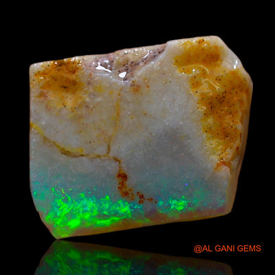 Natural Fire Opal Gemstone 4.00 Cts Loose Fancy Rough From Australia 13x10x3 mm RC-543