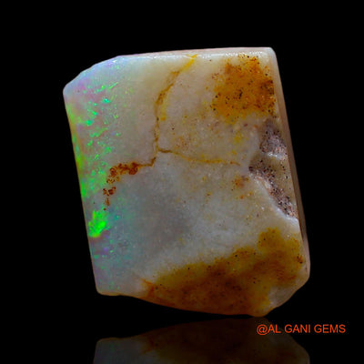 Natural Fire Opal Gemstone 4.00 Cts Loose Fancy Rough From Australia 13x10x3 mm RC-543