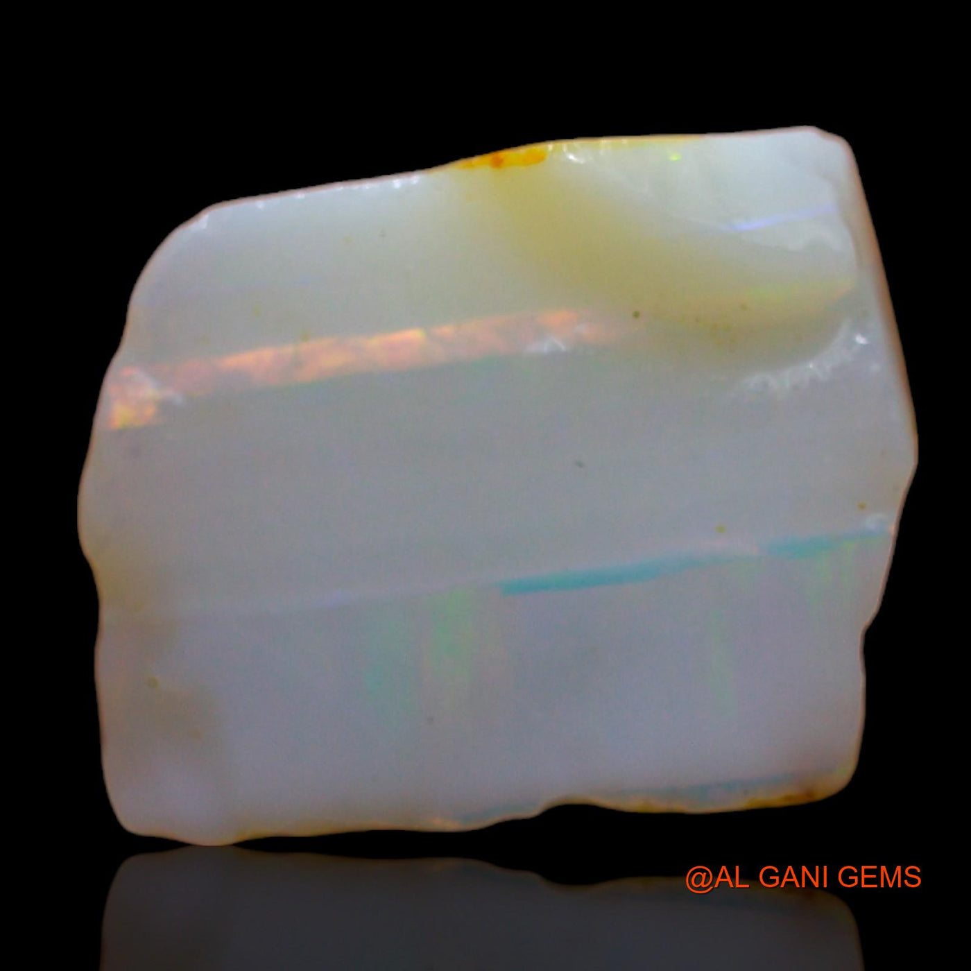 Natural Untreated Fire Opal Loose Gemstone Fancy Rough From Australia 5.00 Cts 14x11x4 mm RC-544